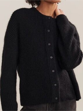 NWT Jenni Kayne Hayes Crew Neck Sweater, Black, M